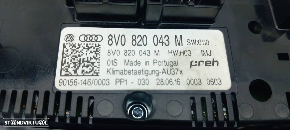 Comando / Modulo De Ar Condicionado / Ac Audi A3 Sportback (8Va, 8Vf) - 5