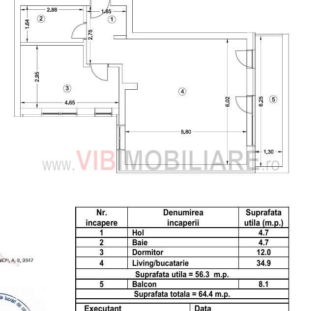 2 Camere - Central - Bloc nou-9