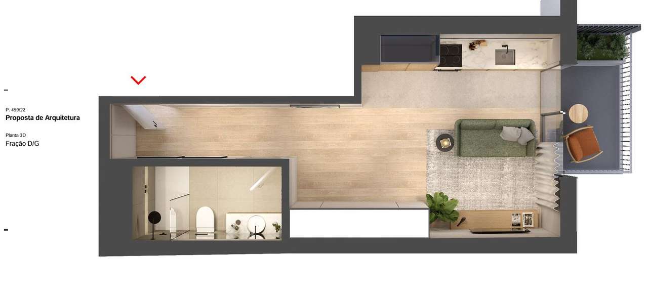 Apartamento T0 com Vista para a Cidade em Vila Nova de Gaia-21