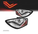 FAROLINS TRASEIROS PARA SEAT IBIZA 08-12 LIGHT BAR FUNDO CROMADO 3 PORTAS - 1