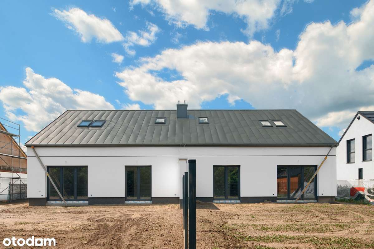 OSTATNI- Bliźniak 5 pokoi + działka 450m2 + strych-gotowy do odbioru-5