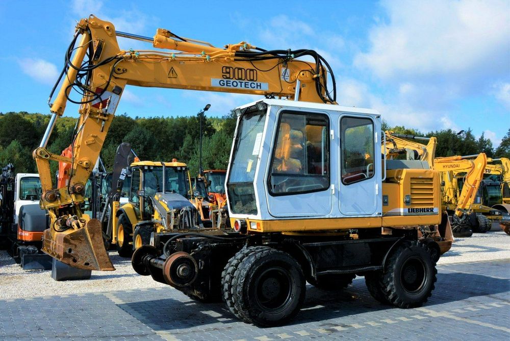 Liebherr A 900 zw litronic koparka + kolej 2002