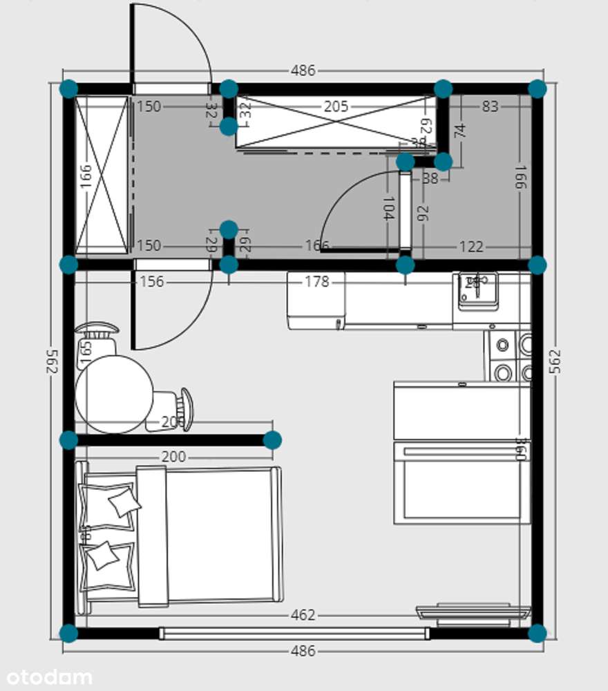 Gotowa kawalerka na start lub na wynajem, na 1 piętrze, blisko centrum-8