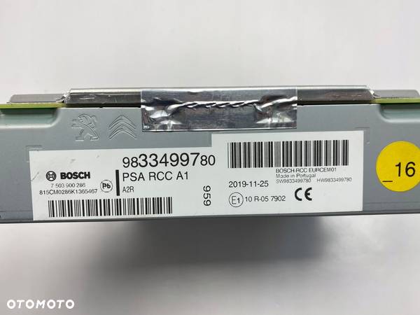 PEUGEOT 208 II RADIO NAWIGACJA 9833499780 - 3