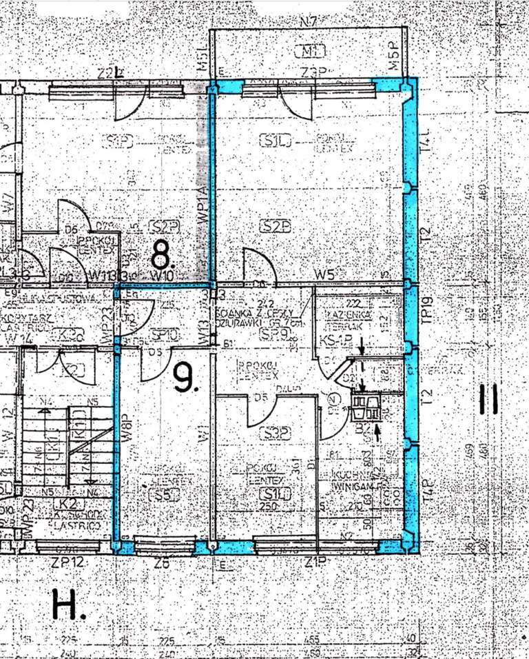3 pok. po gruntownym remoncie z widokiem na zieleń-17