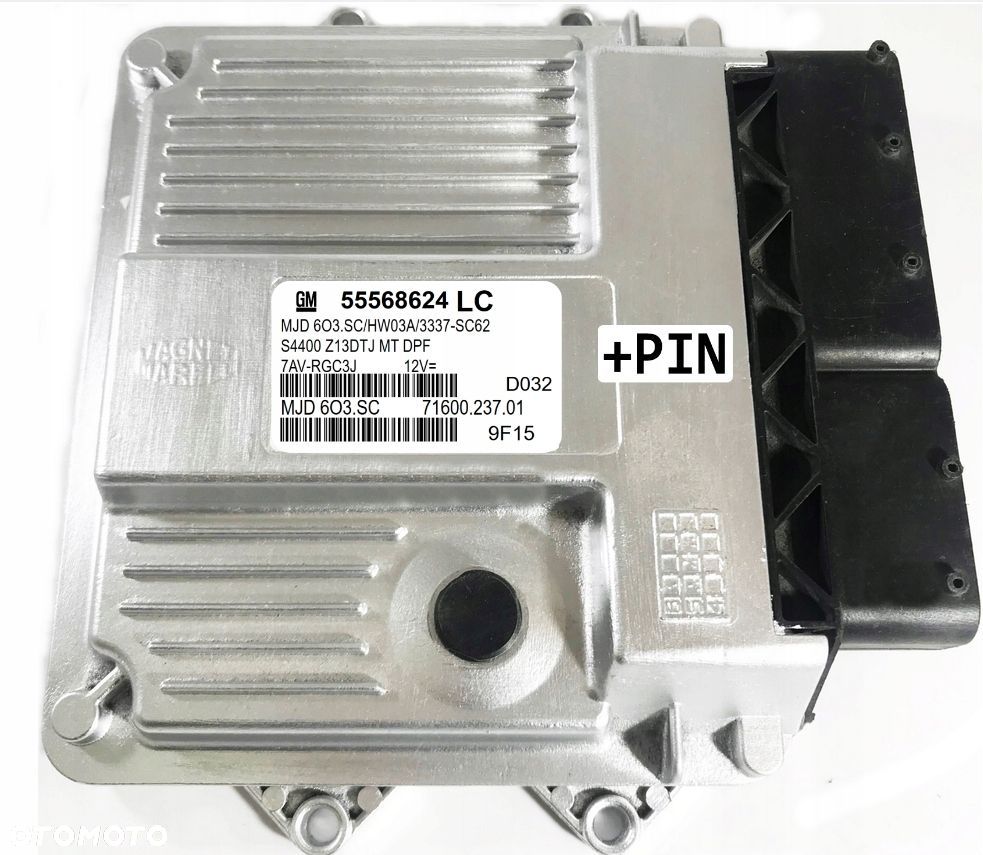 KOMPUTER ECU OPEL CORSA 1.3 55568624 LC MJD603.SC + PIN - 1