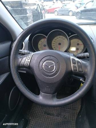 Volan Mazda 3 2003-2009 volan piele cu comenzi airbag volan dezmembrez - 2