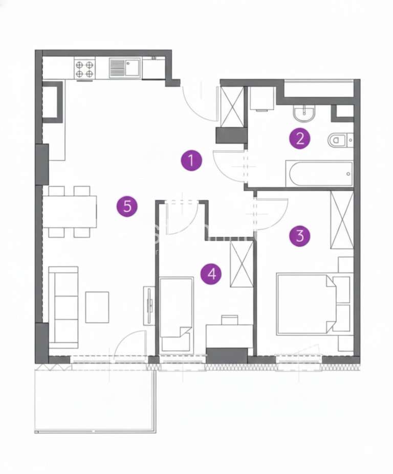 Mieszkanie 3-pokojowe na ul. Srebrzyńskiej-18