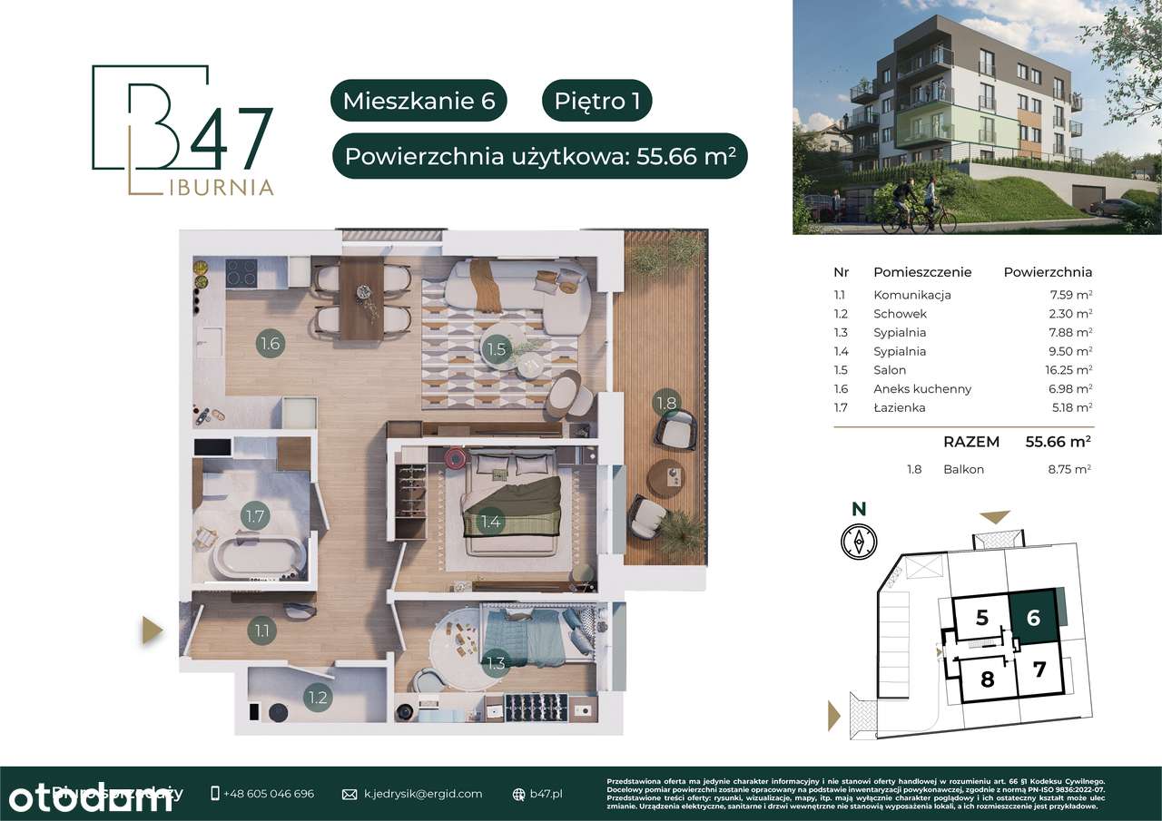 Apartamenty B47 | ul. Bucewicza | M6 (lokal M6)