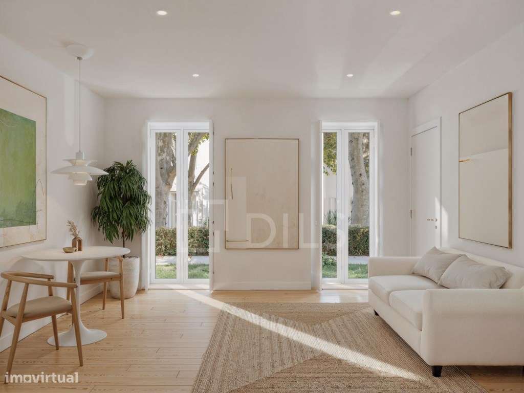 Apartamento T0 com pátio, em Campo de Ourique - Grande imagem: 4/20