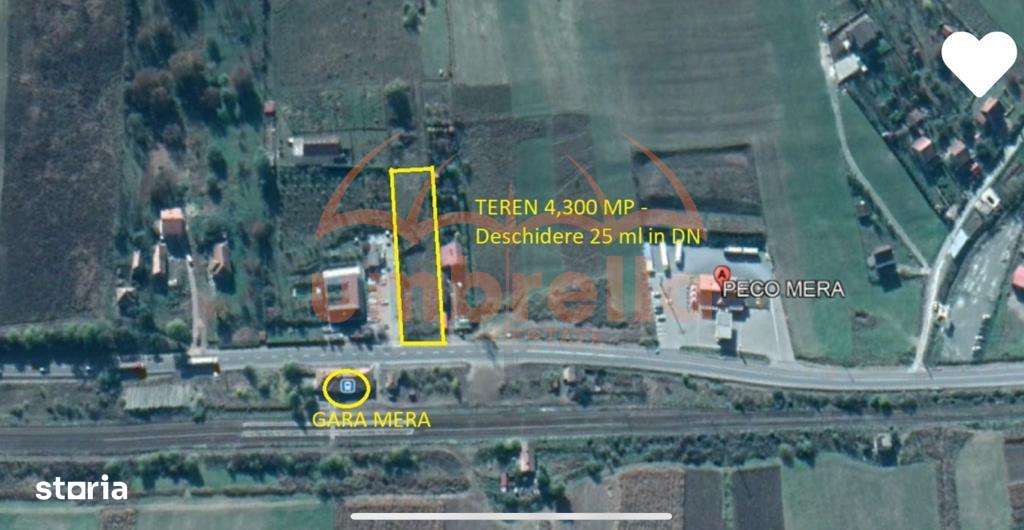 Teren de vanzare 4.300m², Mera-Baciu pt 2 unitati locative ! - Imagine principală: 3/5