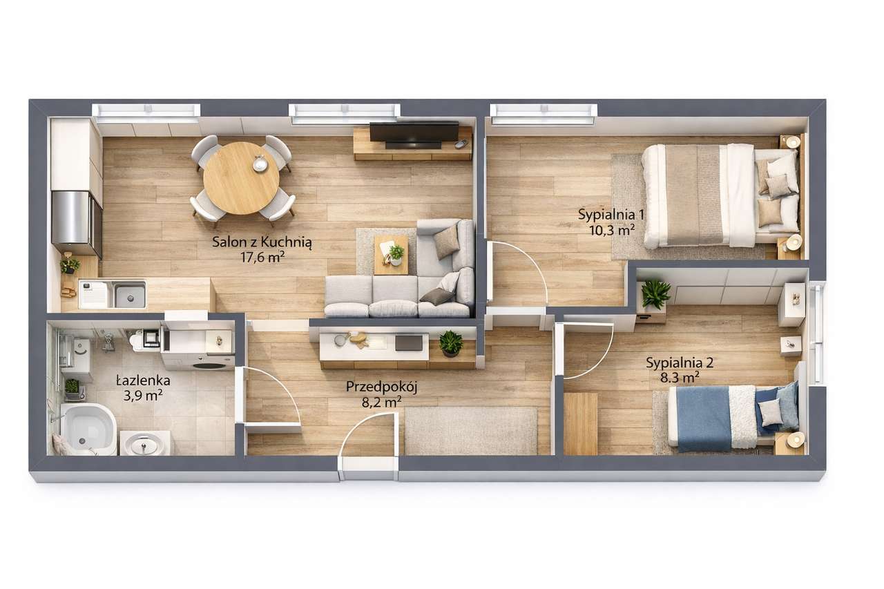 OKAZJA 3 POKOJE Katowice, Koszutka -do zamieszkania od zaraz lub najem-0