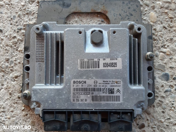 Calculator ECU motor 1.6 HDI Peugeot 307 / Citroen C4 cod 9655698280 - 1