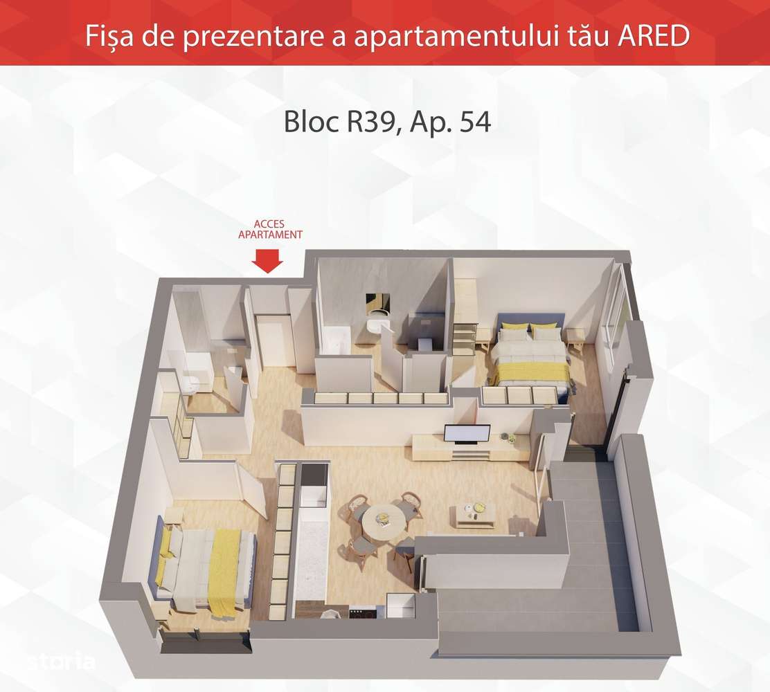 Apartament tip PENTHOUSE la ARED Comision 0 - Imagine principală: 1/11