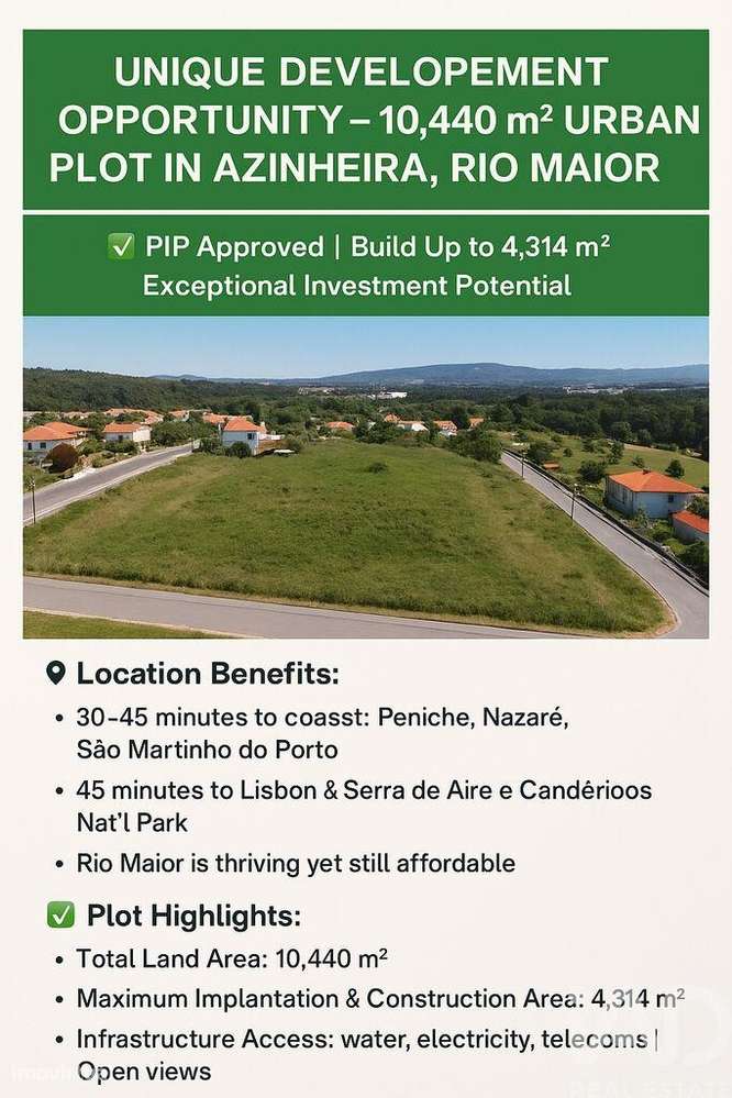 Terreno em Rio Maior de 4314,00 m2 - Grande imagem: 5/23