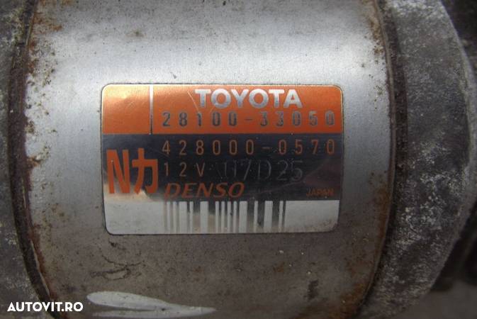 Electromotor Toyota Yaris 1.4 diesel 2001-2005 dezmembrez Yaris 1.4 - 1