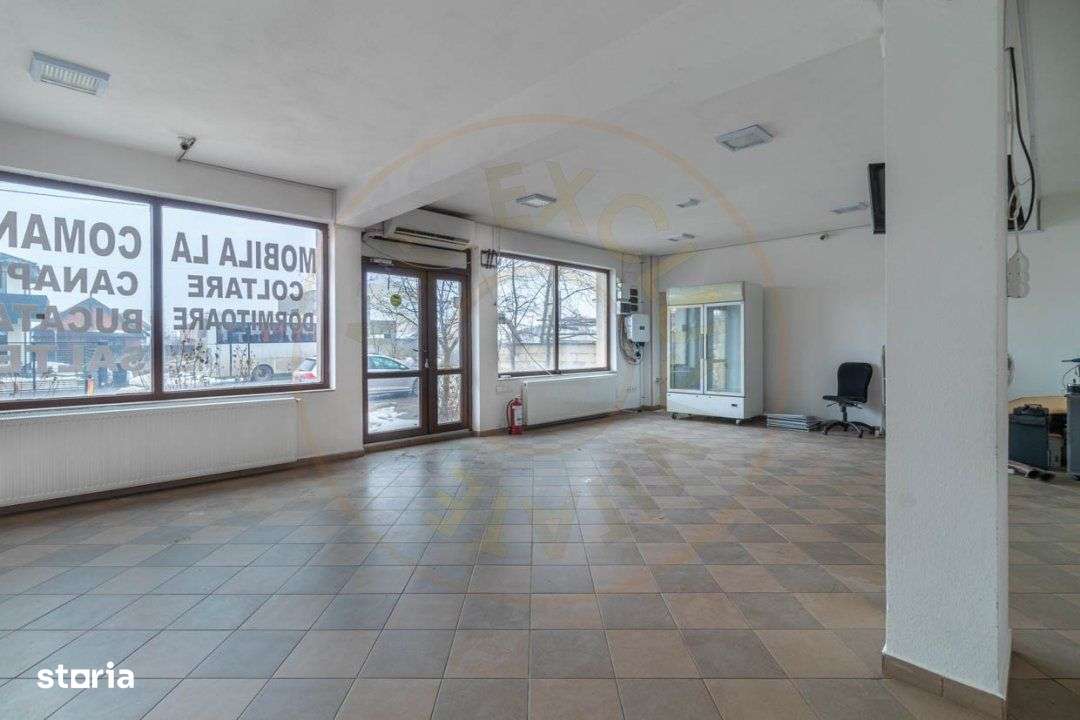 De inchiriat – Spatiu comercial 100 mp, la strada principala – int - Imagine principală: 1/6