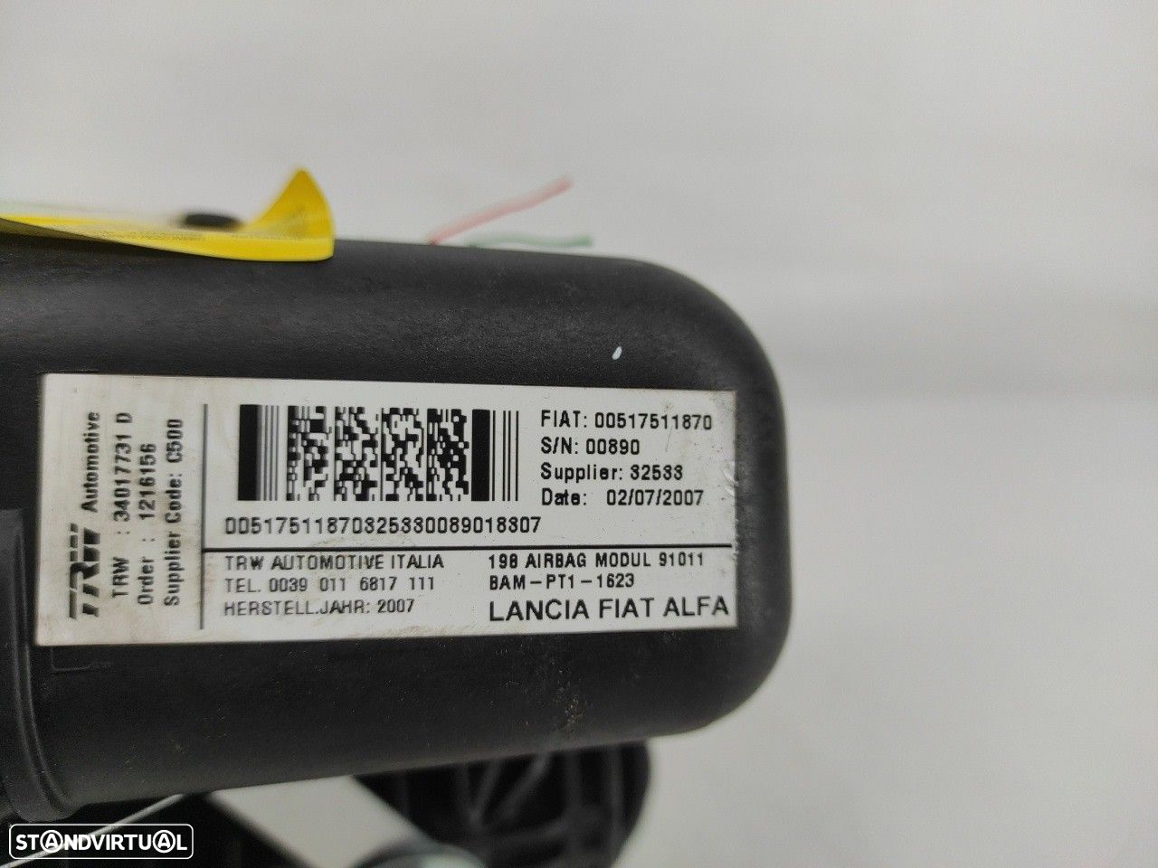 Airbag Passageiro Fiat Bravo Ii (198_) - 5