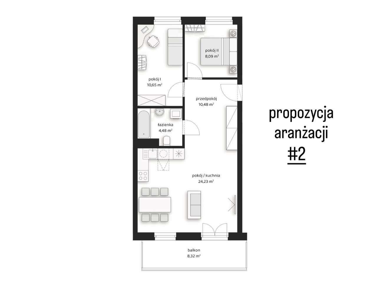 Przestronny salon! 3-pokojowe mieszkanie z dużym balkonem-6