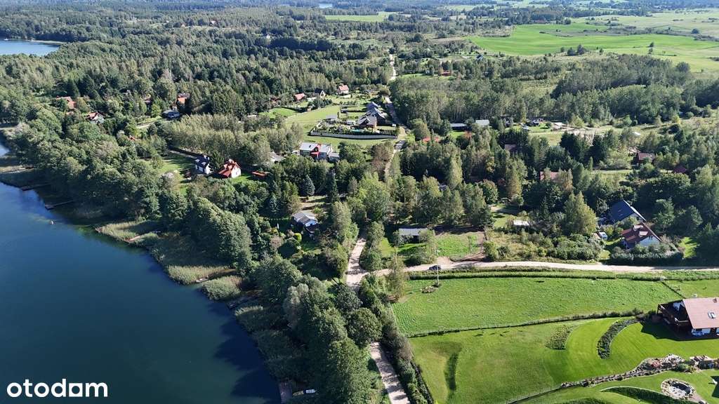 Działka rekreacyjna z domkiem nad j. Leleskim-9