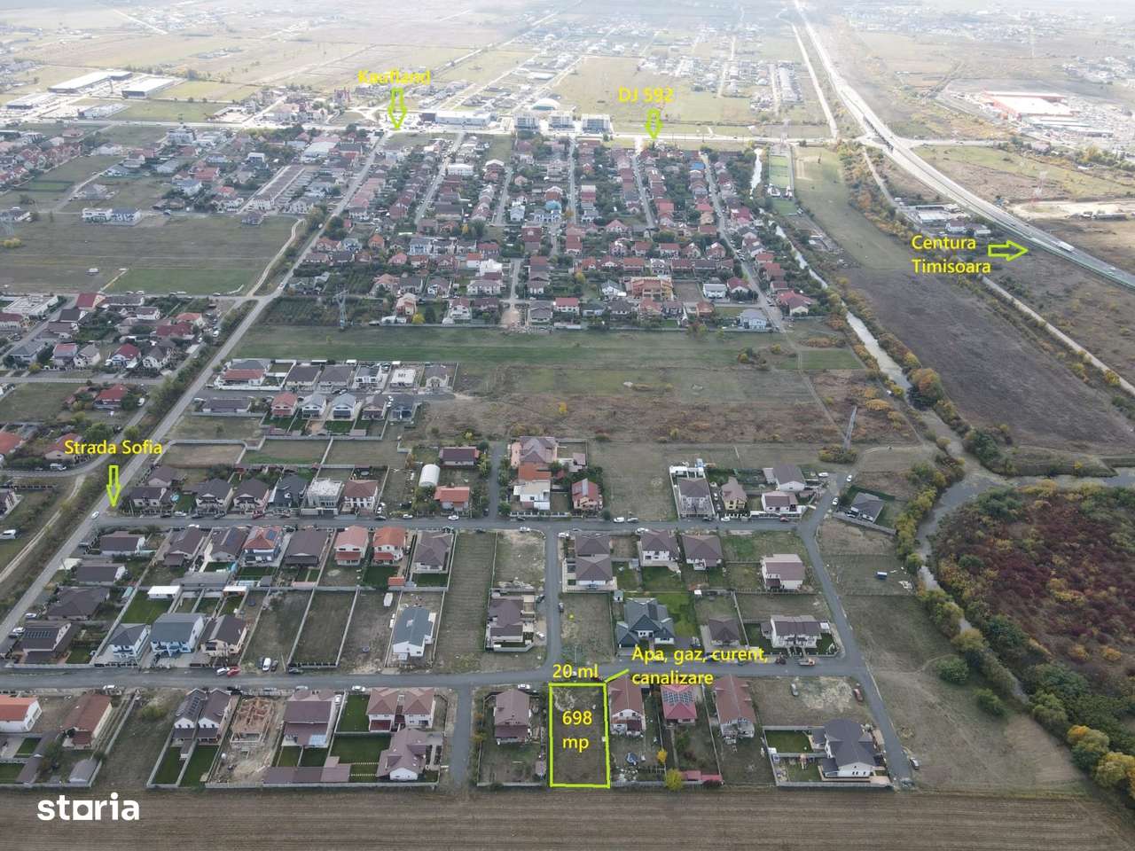 Teren în Cartier Europa /  M. Nouă -698 mp- Comision 0% - 105.000 Euro - Imagine principală: 2/3