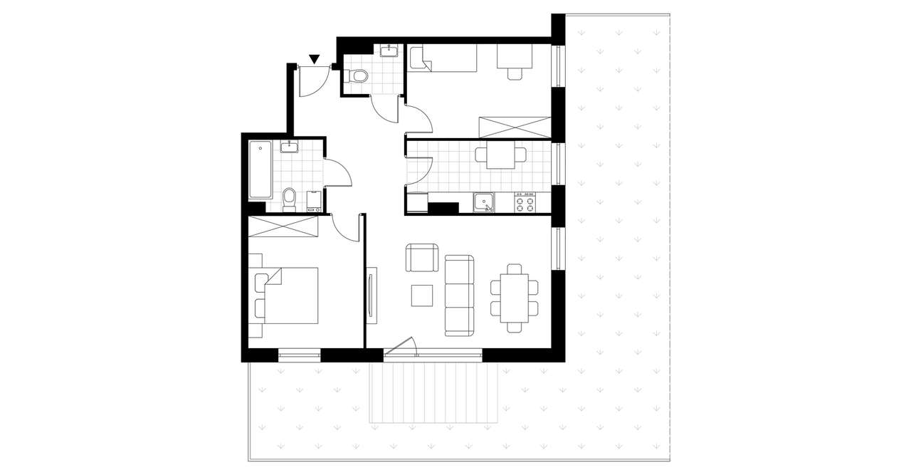 3-pokojowe mieszkanie 66m2 + ogródek Bez Prowizji - Pełny obrazek: 3/8