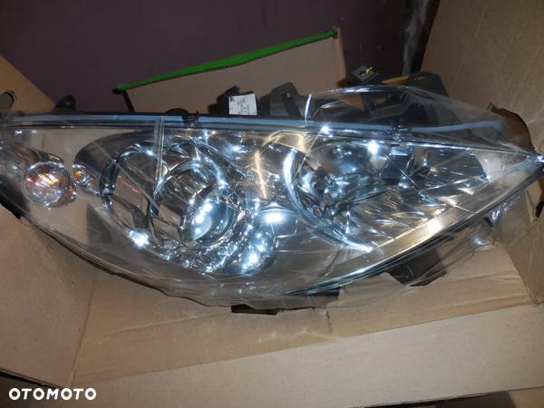 Reflektor prawy przód, lampa prawa przednia PEUGEOT 307 lift NOWA 6206-86 soczewka - 3