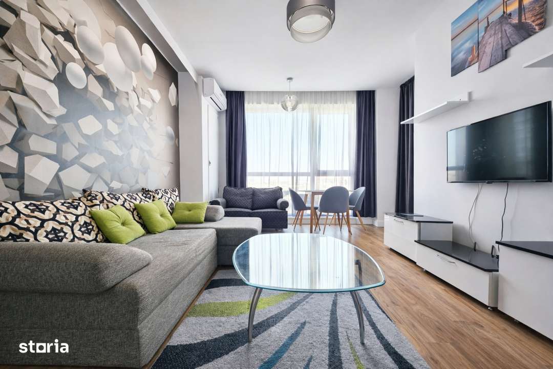 Apartament intr-un complex cu gradina privata si fantani decorative, l-1