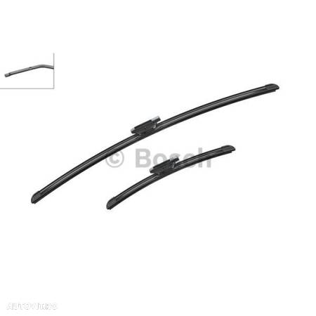 Set stergatoare AeroTwin Renault Captur, 03.2013-02.20; Renault Clio 4, 10.2012-12.2019, Fata, Stanga + Dreapta, BOSCH - 1