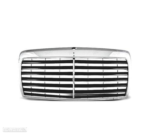 GRELHA FRONTAL PARA MERCEDES W124 85-93 COR CROMADO - 2