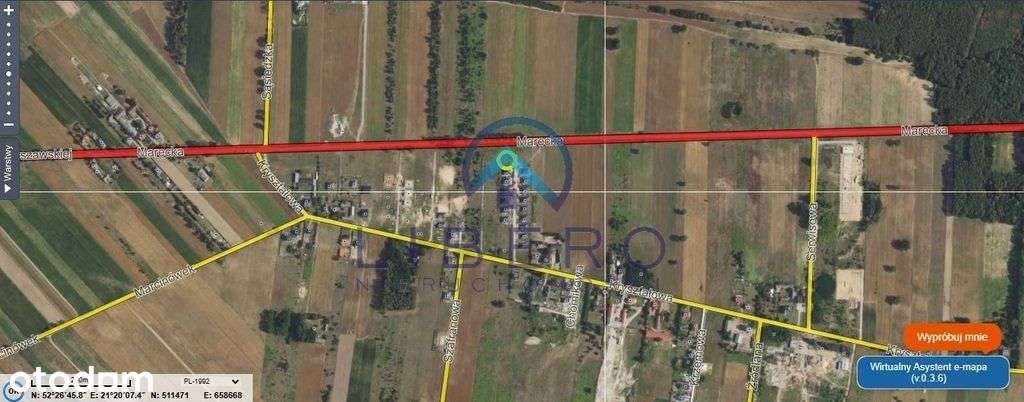 Działka budowlana, kwadrat, media, Pkp Tłuszcz-1