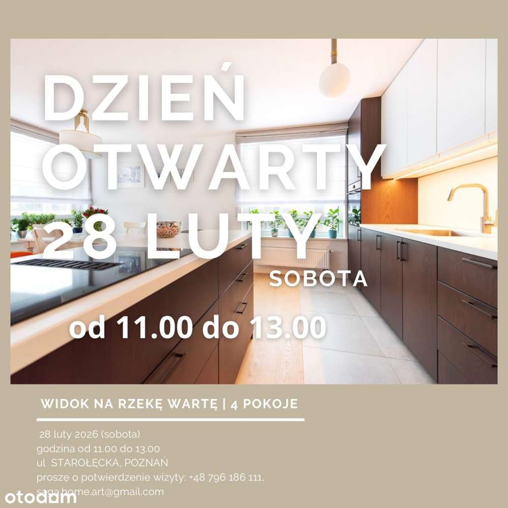 0% prowizji/widok na Wartę/4 pokoje/garaż/komórka/