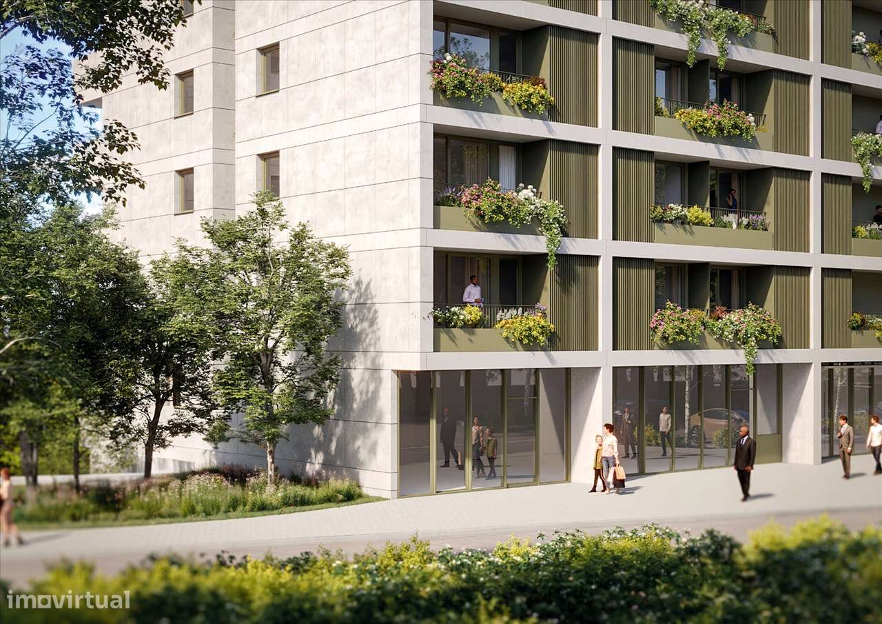 Apartamento T1 com Varanda no The Urban Yard | Jardins da Arrábida-0