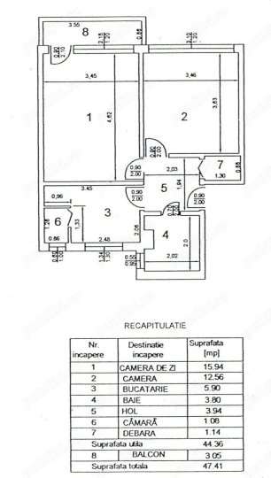 Apartament 2 camere decomandat Eroii Revolutiei-5