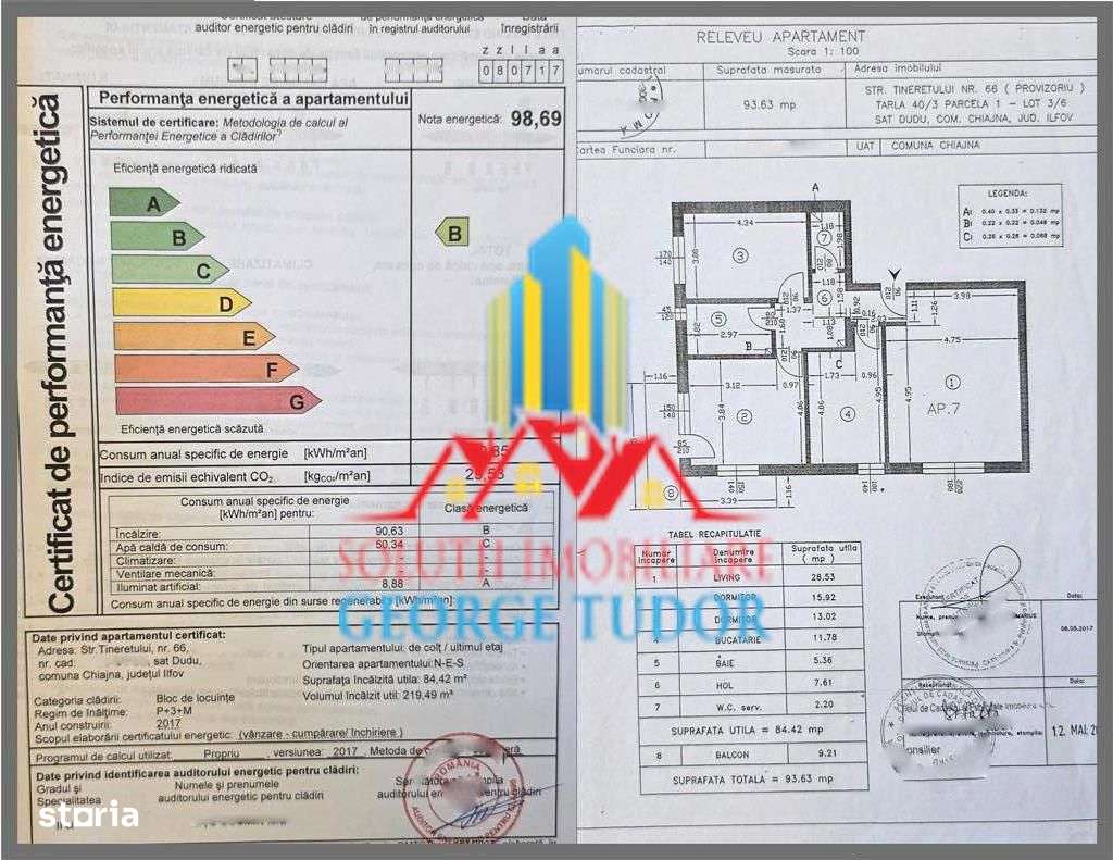 Apartament 3 camere + mansarda, 176 mp,  Str. Tineretului Nr 66,  Chia-0