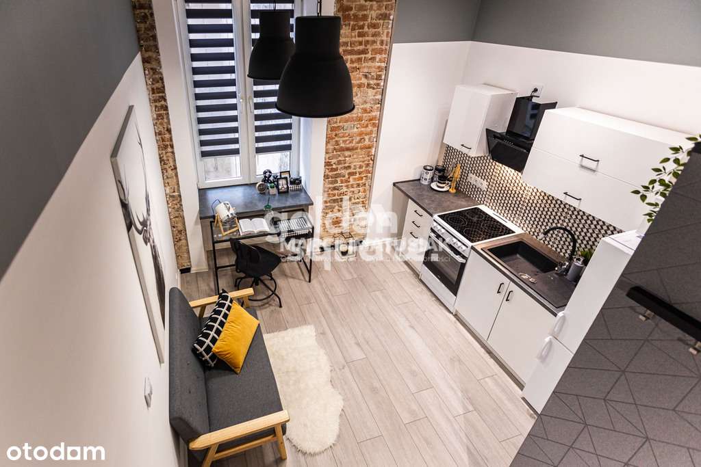 Nowoczesna kawalerka z antresolą – Gdańska 27 - Pełny obrazek: 3/9