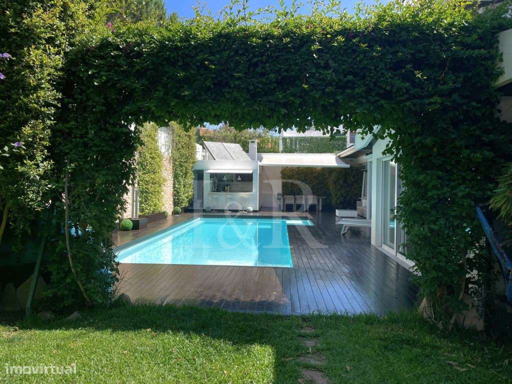 Moradia T6 com jardim, piscina e vista rio no Restelo, Lisboa-5