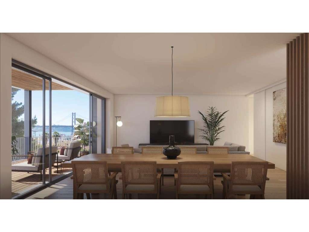 Apartamento T3 com varanda e estacionamento na Estrela-3