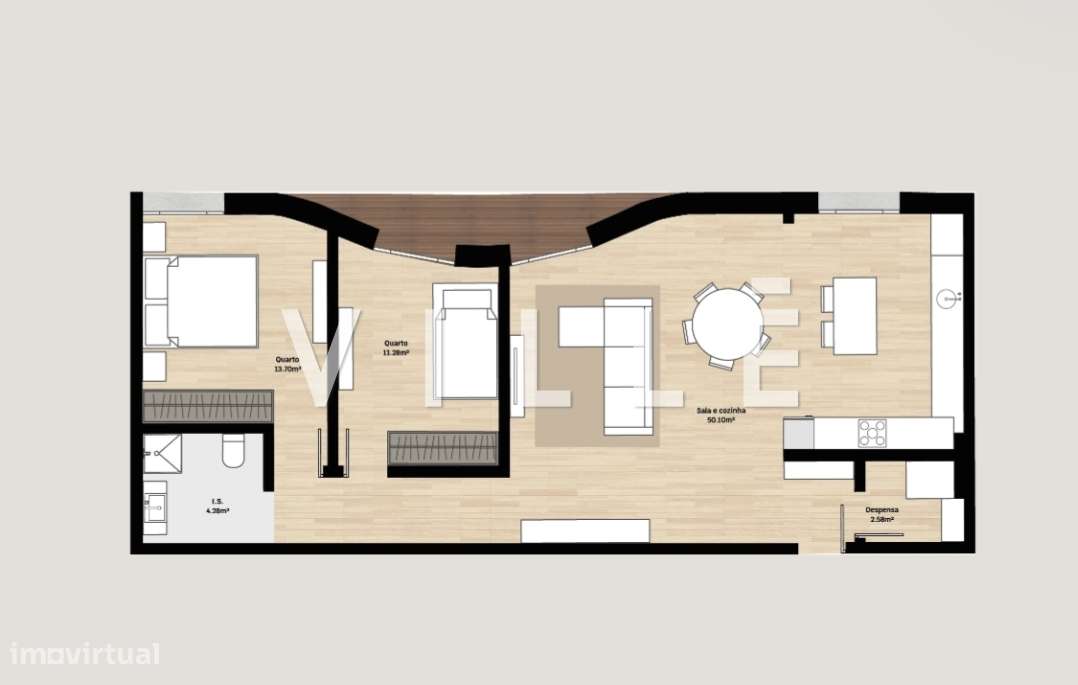 Apartamento T2 Venda em Santa Clara e Castelo Viegas,Coimbra - Grande imagem: 2/14