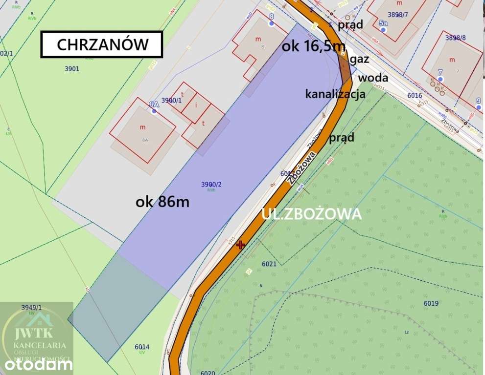Działka budowlana w Chrzanowie przy ul. Zbożowej-1
