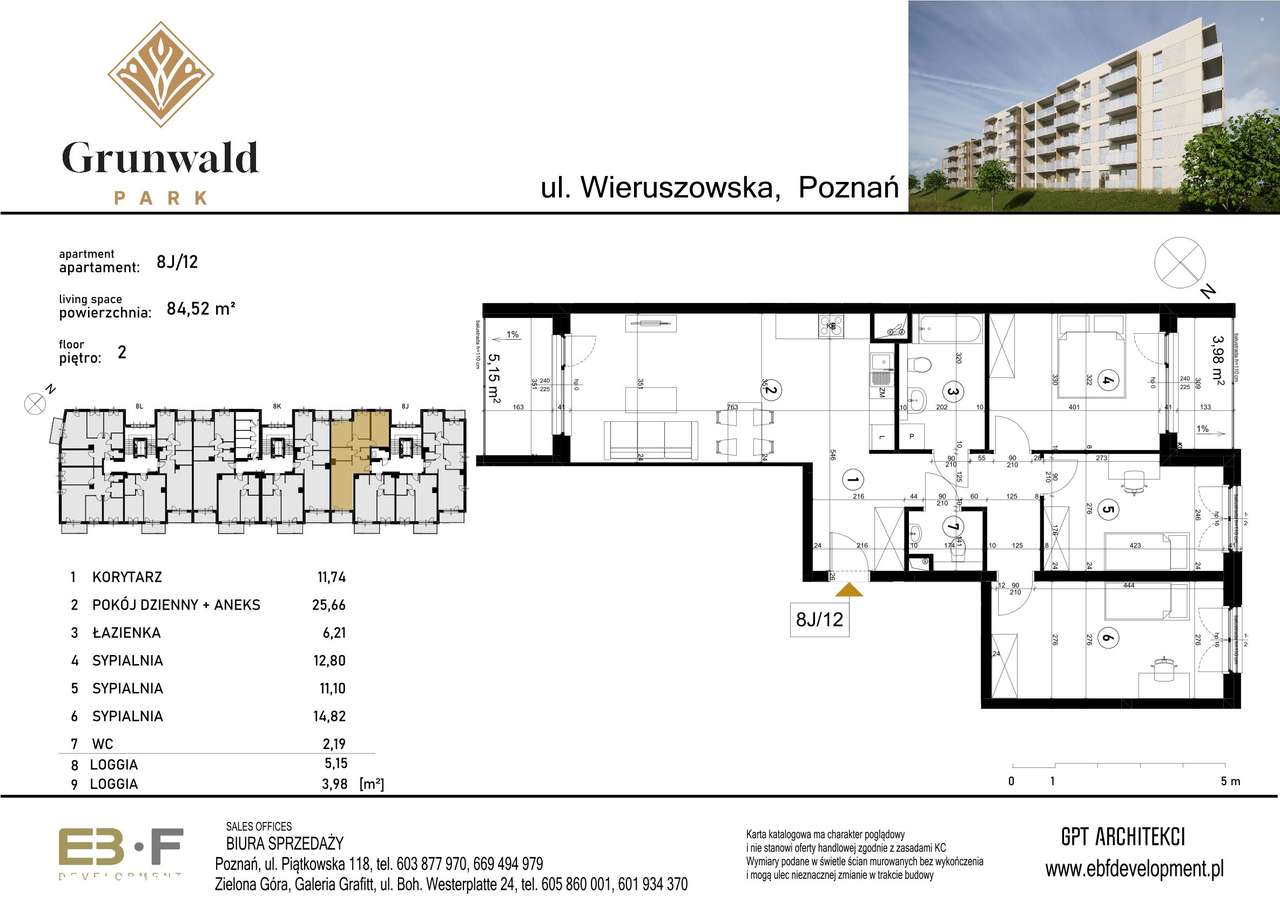 Grunwald Park | mieszkanie 4-pok. | 8J_12 - Pełny obrazek: 2/7