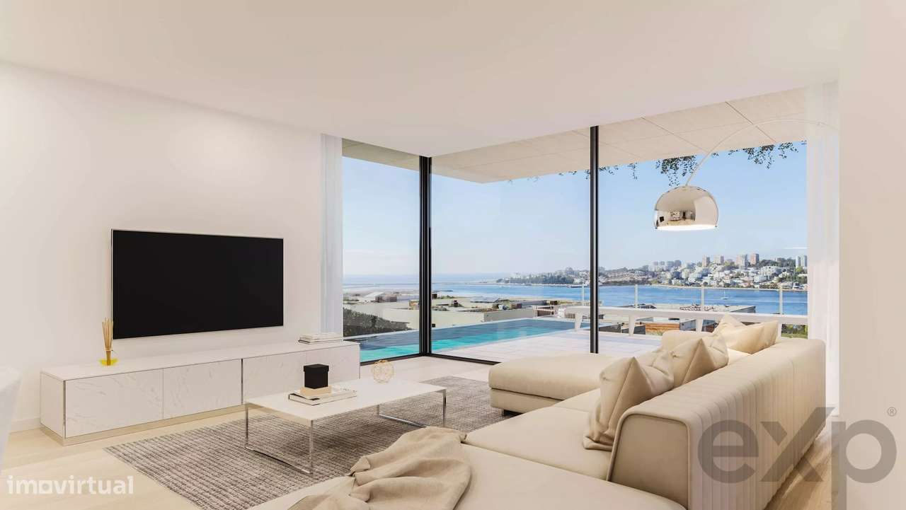 Fabulosa Moradia T4+1 com piscina, vista mar e rio, na prestigiada Qui - Grande imagem: 5/7