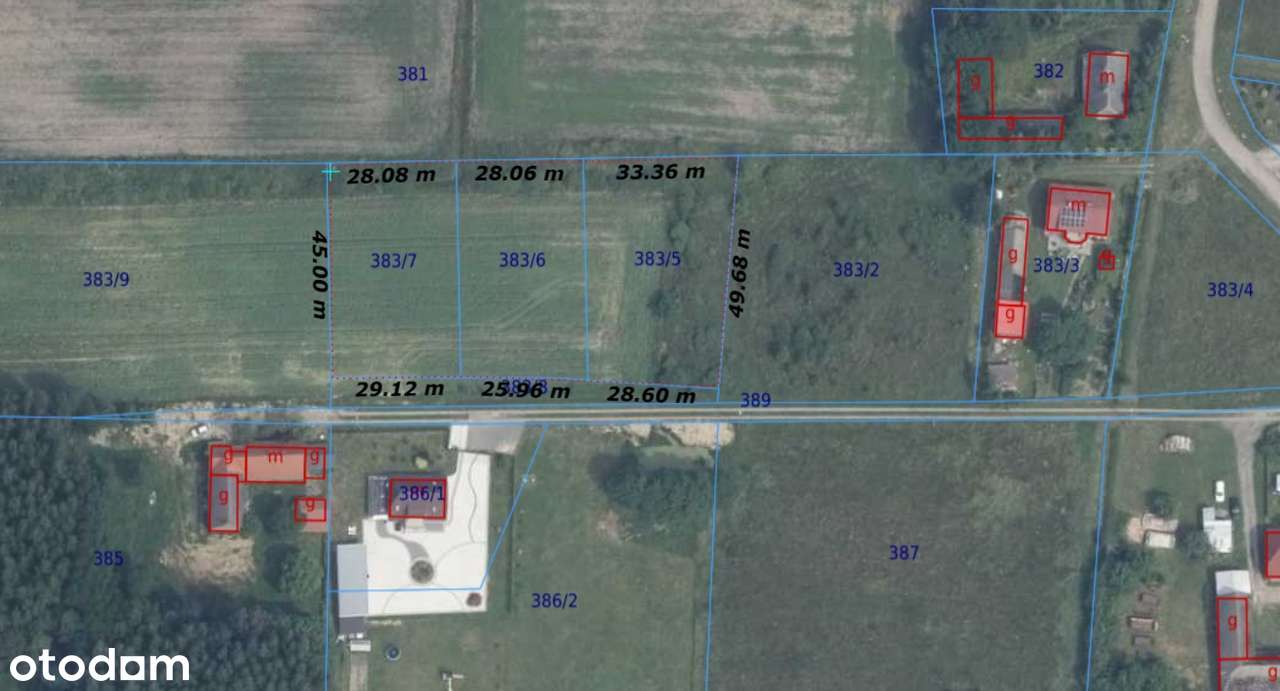 Jeżyce - 3 działki budowlane na sprzedaż-1