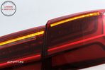 Stopuri Full LED Audi A6 4G C7 (2011-2014) Red Clear Facelift Design Semnalizare S- livrare gratuita - 7