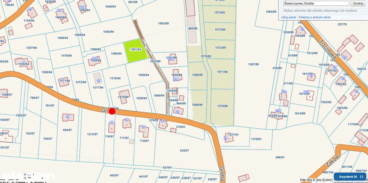 Sprzedam działkę z domkiem w Świerczyńcu-5