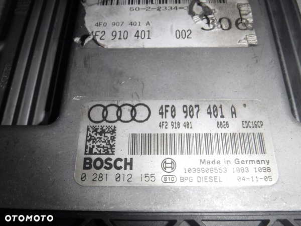 Audi A6 C6 2.7 3.0 sterownik silnika 4F0907401A - 2