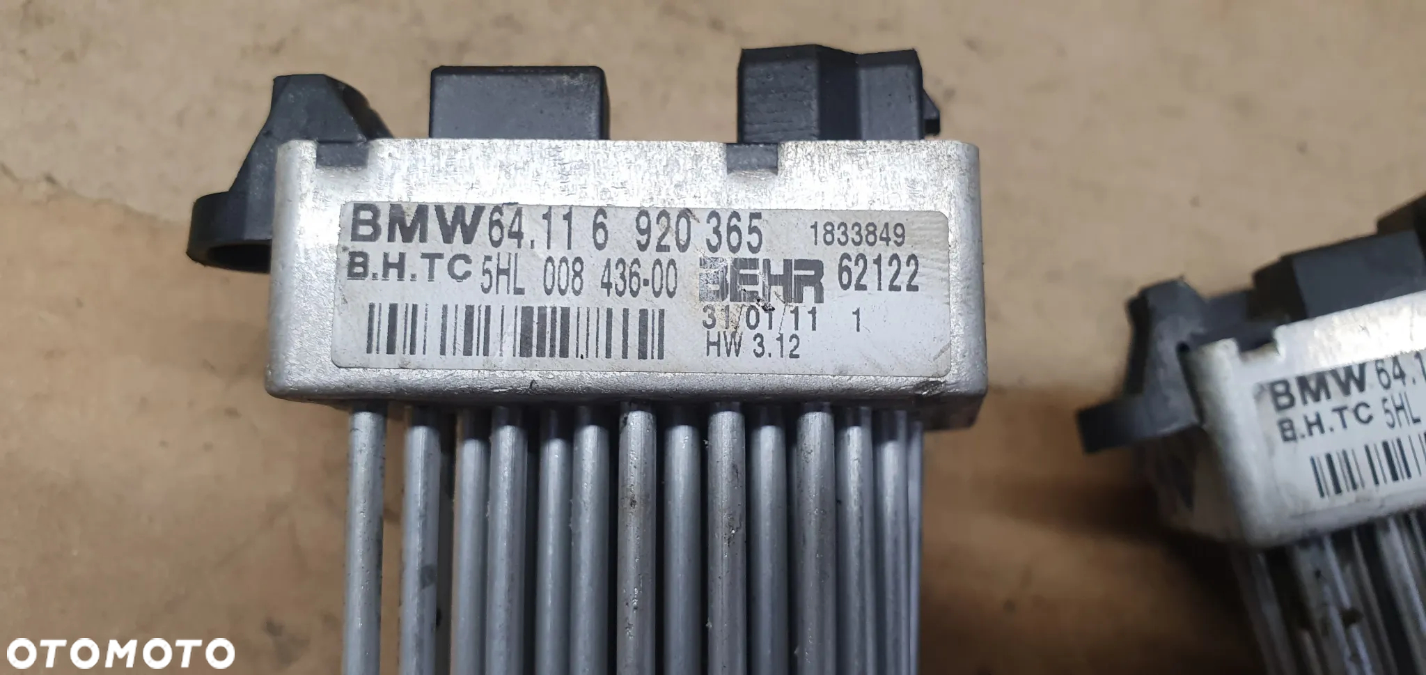 Rezystor dmuchawy opornik BMW 3 E46 6920365 - 5