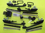 Kit completo 4 puxadores ignição e mala Vw Golf II NOVO - 1