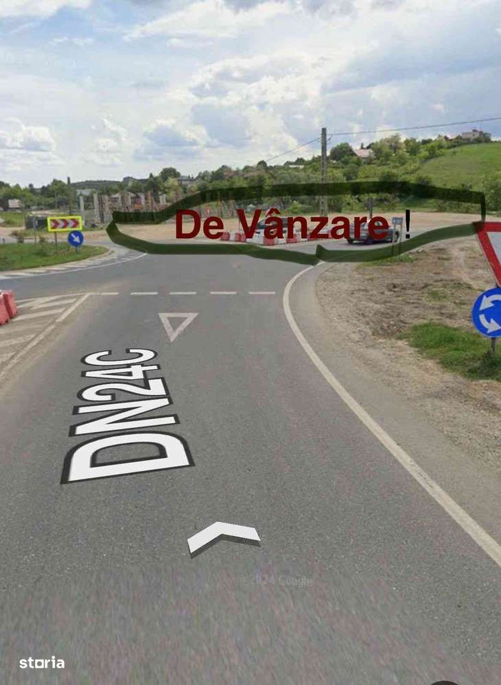 Teren 1900 mp în Sens Giratoriu DN24C Vanatori Iași Ideal Stație PECO-3