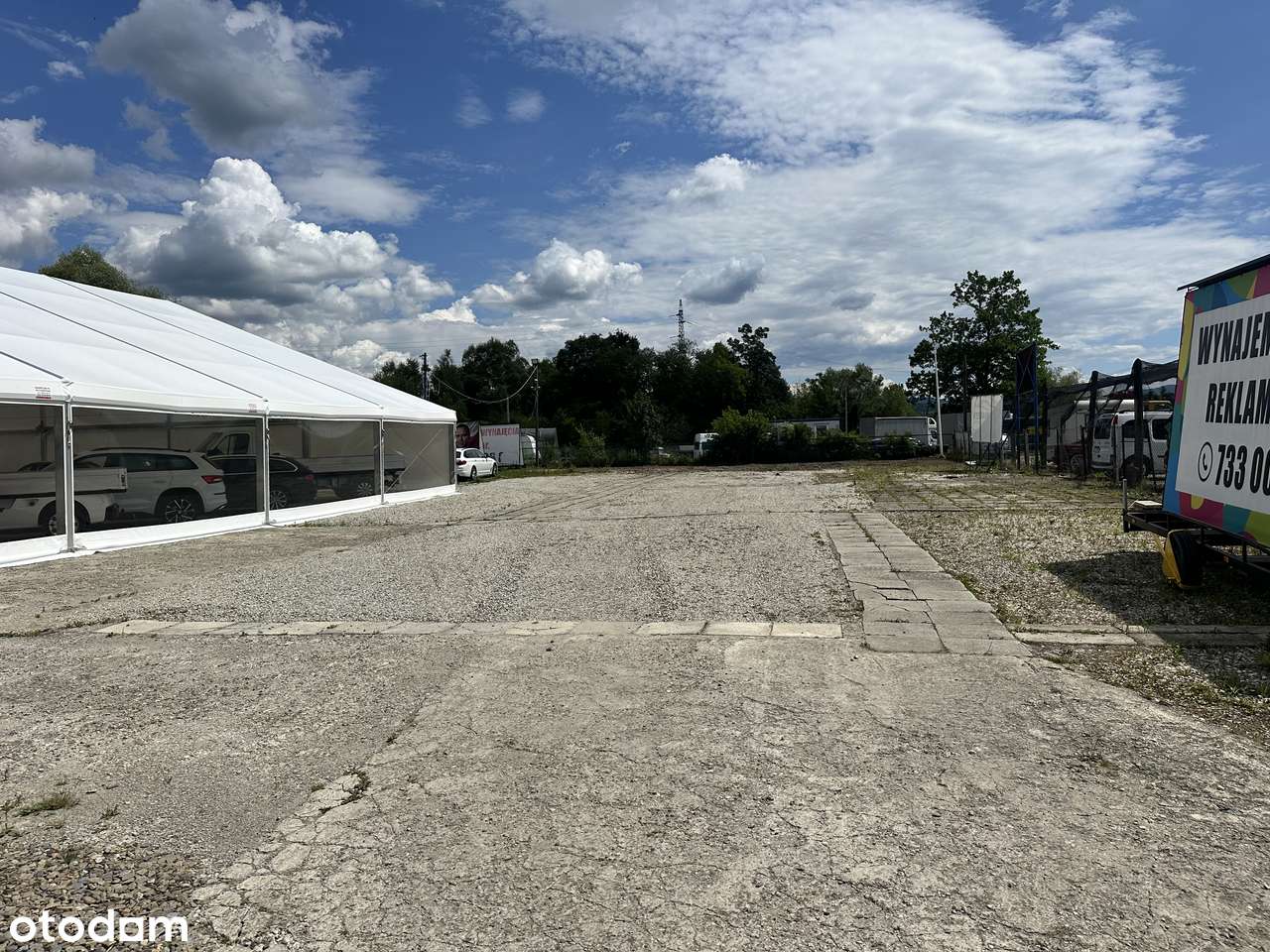 Wynajmę ogrodzony plac Nowy Sącz Piłsudskiego - Pełny obrazek: 2/3